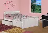 Ellsworth Full White Sleigh Bed with Drawers