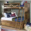 Clearance Summer Camp Brown Twin-over-Full Bunk Bed