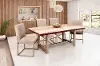 Clearance Spectrum Onyx and Gold 5 Piece Dining Room Set