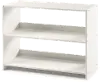 Bristol White Low Loft Bookcase