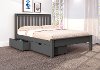 Carson Dark Gray Full Bed with Dual Underbed Drawers