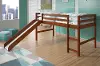 Haven Light Espresso Twin Loft Bed with Slide