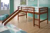 Haven Light Espresso Twin Loft Bed with Slide