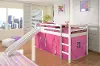 Haven White Twin Bed with Pink Tent