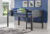 Louver Antique Grey Twin Loft Bed