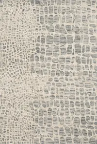 MAS-03/SLGR/IV-5X7.6 Masai 5 x 8 Savannah Silver and Ivory Area Rug