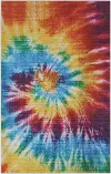 Rainbow 8 x 10 Multicolor Dancing Bears Area Rug