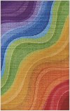 5 x 8 Medium Rainbow Candiland Area Rug