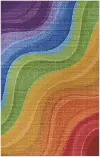 Rainbow 5 x 8 Multicolor Candiland Area Rug