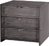 Louver Antique Grey 3-Drawer Chest