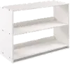 Louver White Loft Bookcase