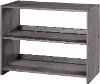 Louver Antique Grey Small Loft Bookcase