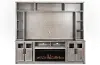 Maison Driftwood Gray Electric Fireplace Entertainment Center