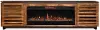 Graceland Bourbon and Black 86 Fireplace TV Stand