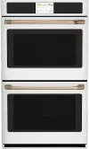 CTD90DP4NW2 Cafe 10 cu ft Double Wall Oven - White 30 Inch