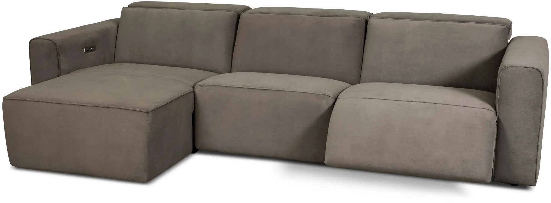 Colton Brown 3 Piece Power Reclining Sectional-2