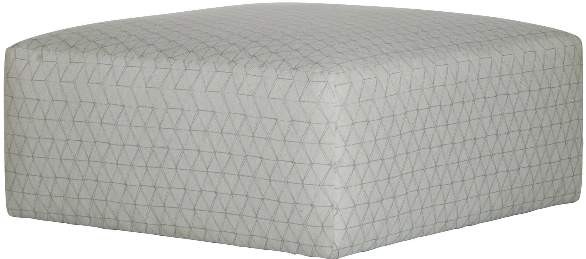 4470-12/2340-25/COCTAIL OTTOMAN/SPA Zeller White and Gray Cocktail Ottoman-1