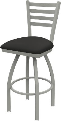 Nickel and Iron Swivel Counter Height Stool - Jackie