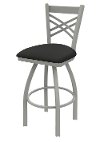 Silver and Iron Swivel Counter Height Stool - Catalina