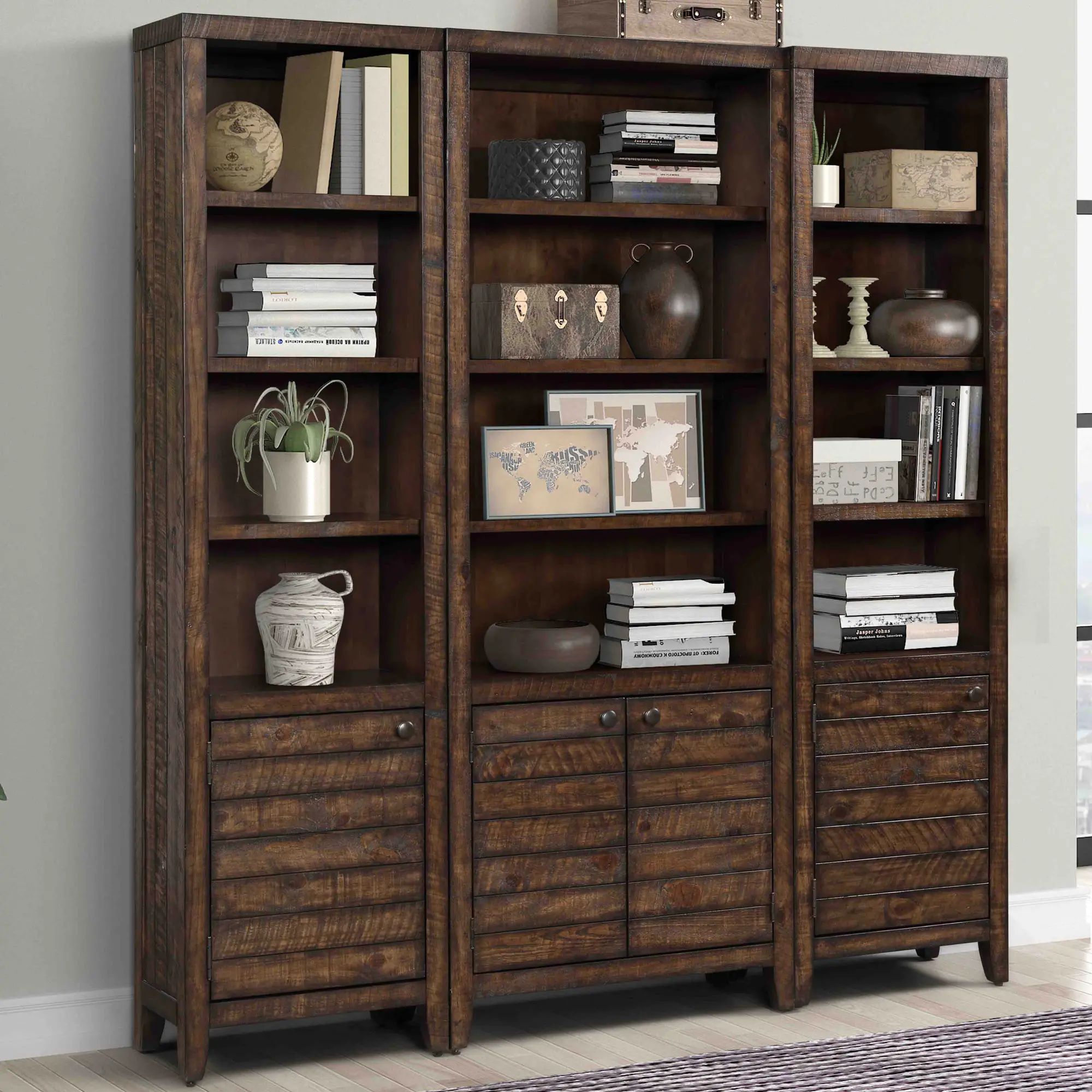 Tempe Tobacco Brown 32 Bookcase-2
