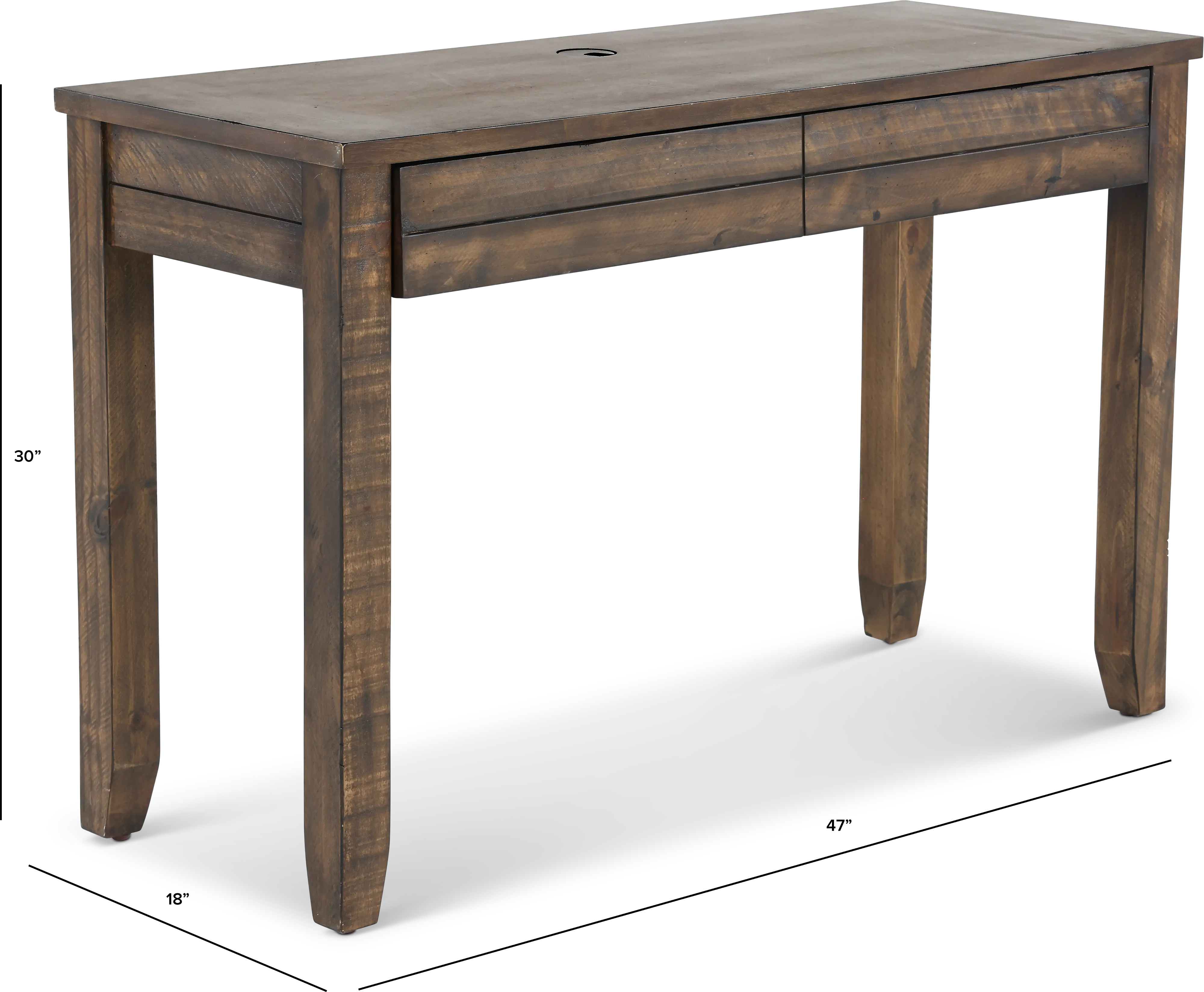 Tobacco Brown 47 Writing Desk-4