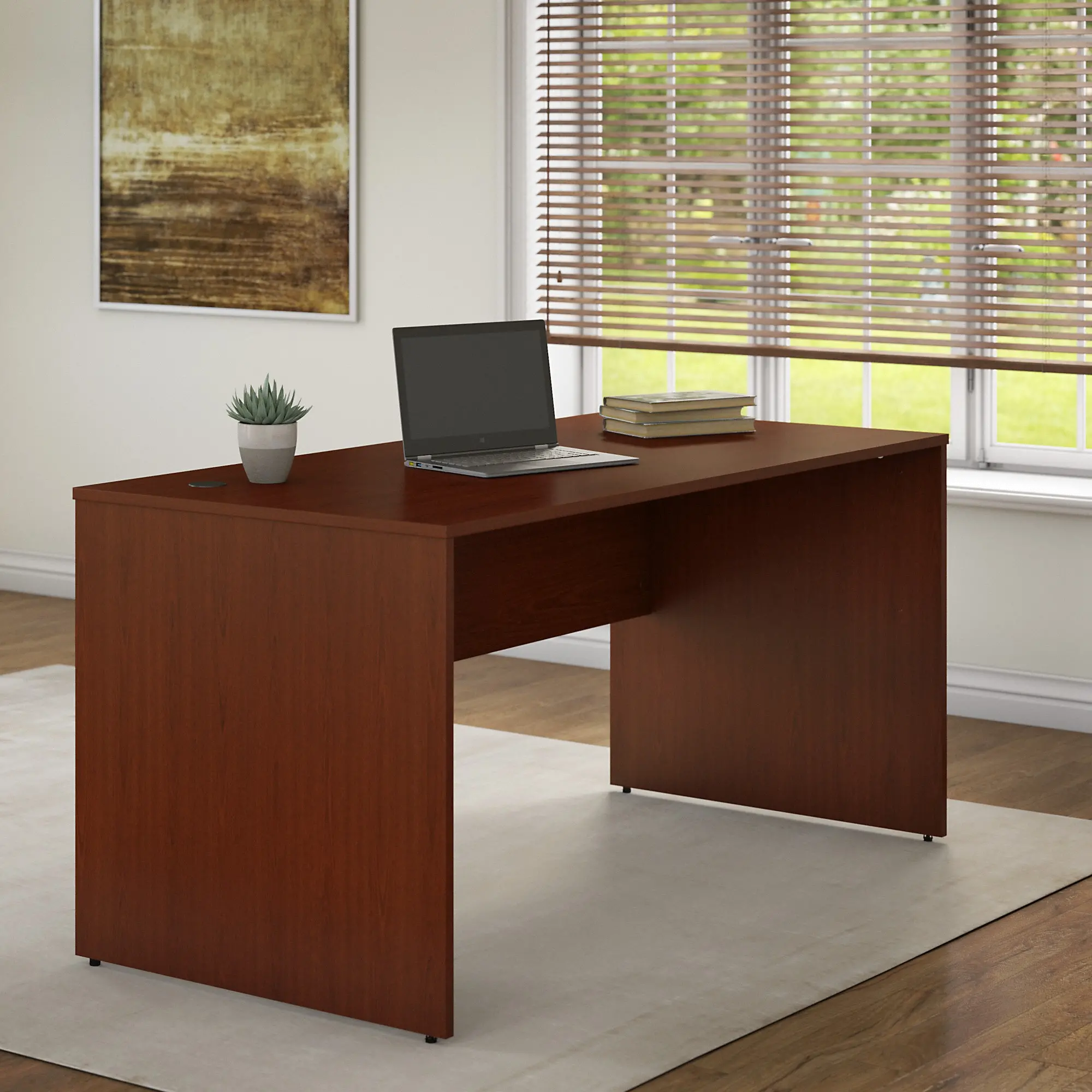 CMD160AT Commerce Transitional Cherry 60 Inch Desk-1