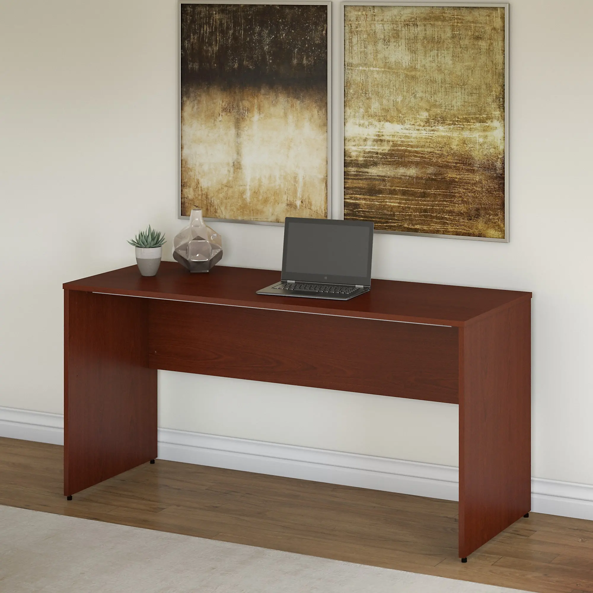 CMD260AT Commerce Transitional Cherry 60 Credenza Desk-1