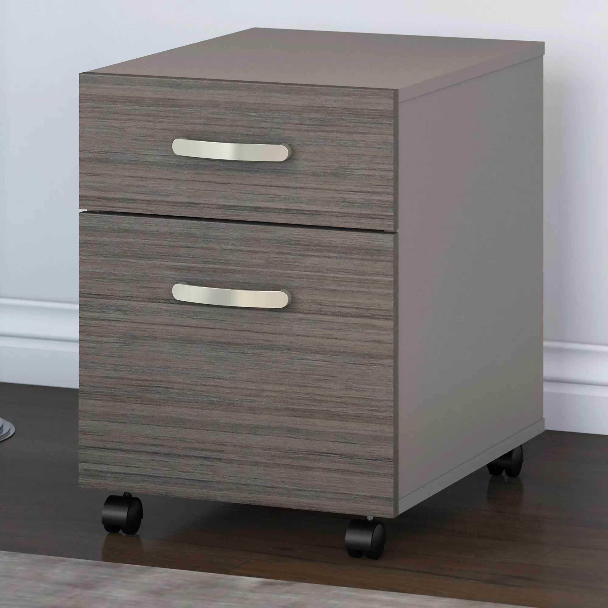 CMF116COP Commerce Transitional Pewter Mobile Pedestal-1