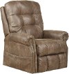 4857/1227-49/SILT Ramsey Light Brown Power Lift Recliner with Massage and Heat