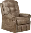 4857/1227-49/SILT Ramsey Light Brown Power Lift Recliner with Massage and Heat