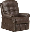 4857/1227-09/SABLE Ramsey Brown Power Lift Recliner with Massage and Heat