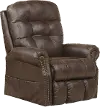 4857/1227-09/SABLE Ramsey Brown Power Lift Recliner with Massage and Heat