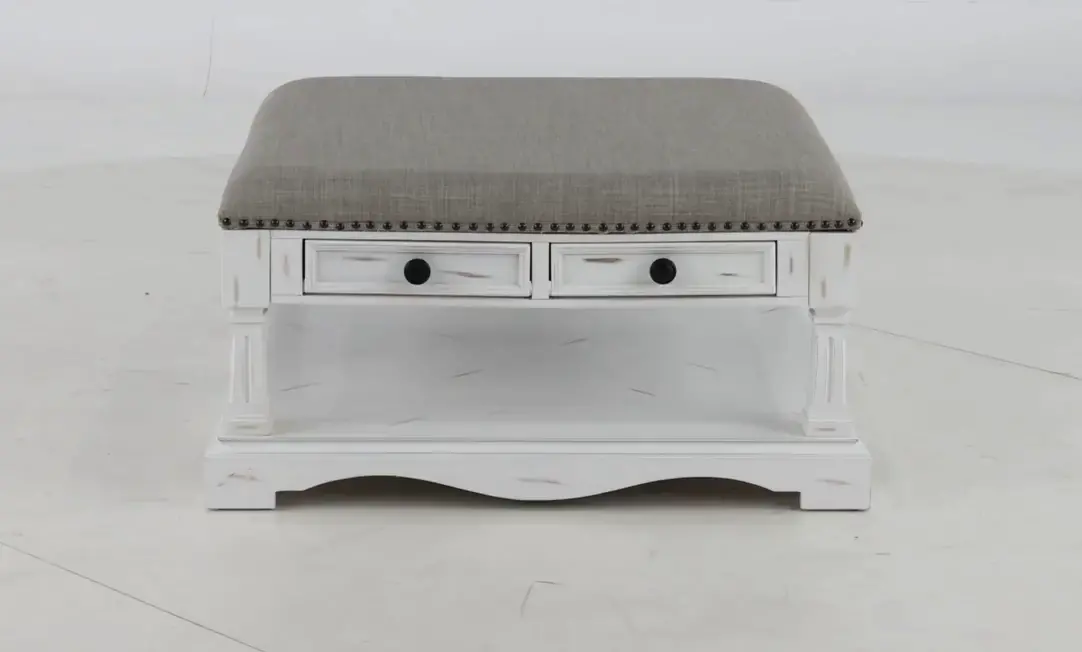 Belhamy Park White and Gray Cocktail Table-2