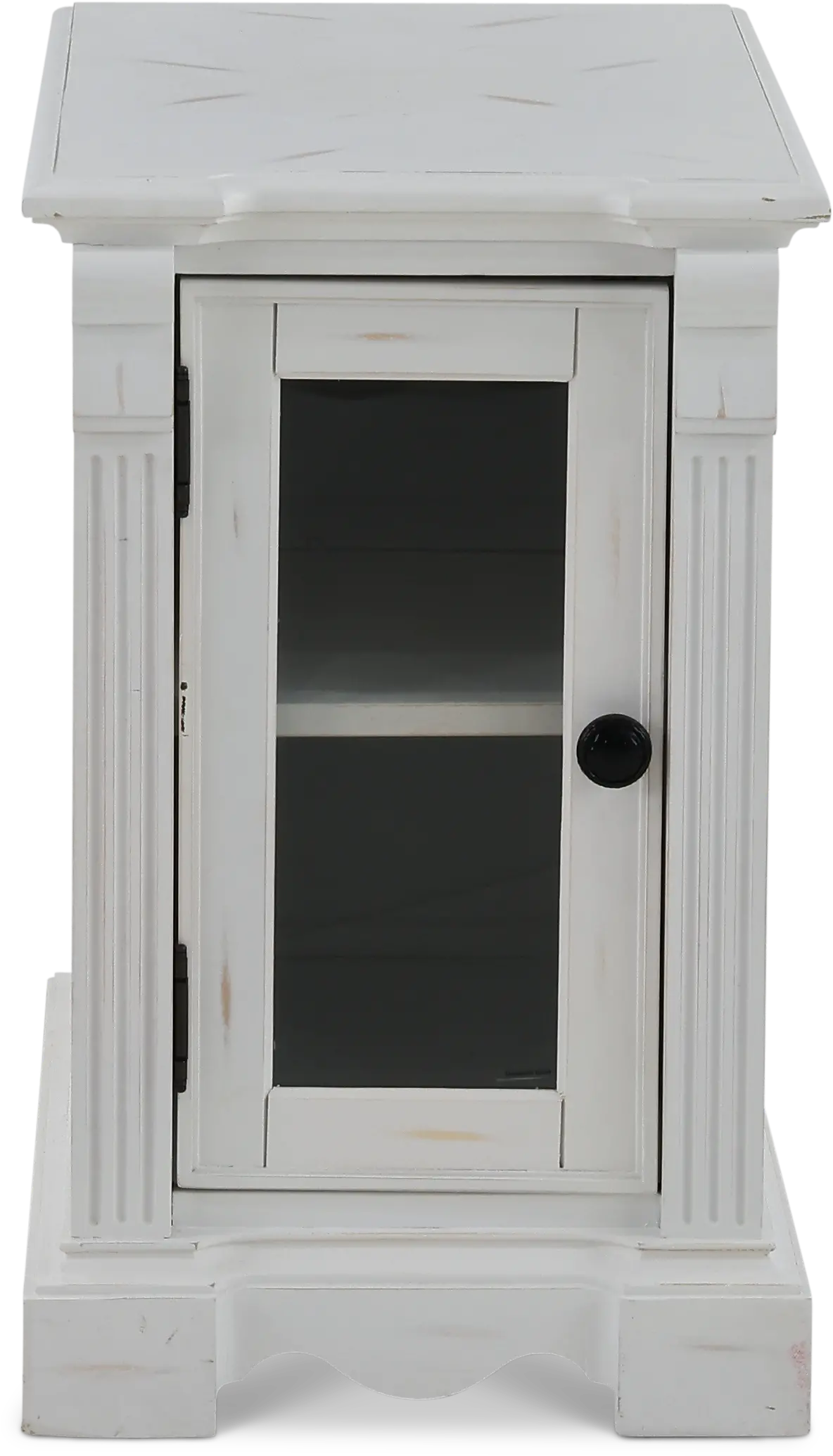 Belhamy Park White Chairside Table-1