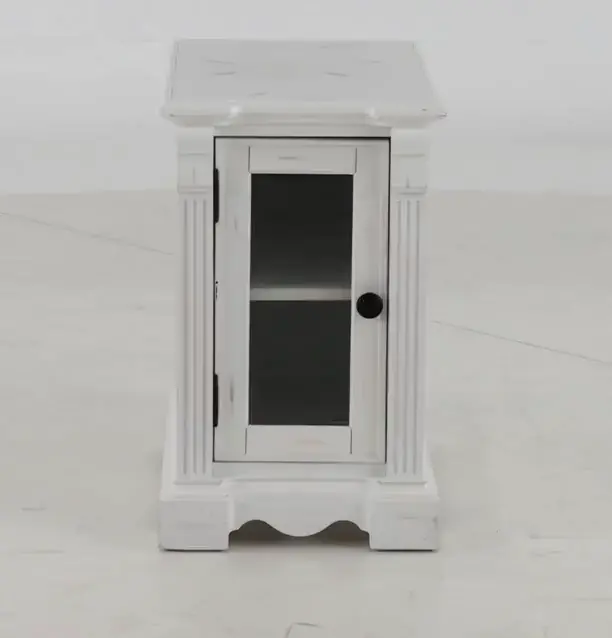 Belhamy Park White Chairside Table-2