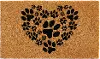 102141729 Heart Paws Doormat