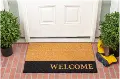 104872436 Welcome Black Stripe Doormat