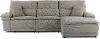 Merino Porcelain 3 Piece Power Reclining Sofa with Right Chaise