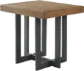Eden Dune and Black End Table
