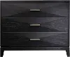 Modern Eclectic Black Nightstand