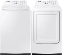 KIT Samsung White Washer and Gas Dryer Set - 3000