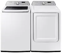 KIT Samsung White Electric Laundry Pair - 3400