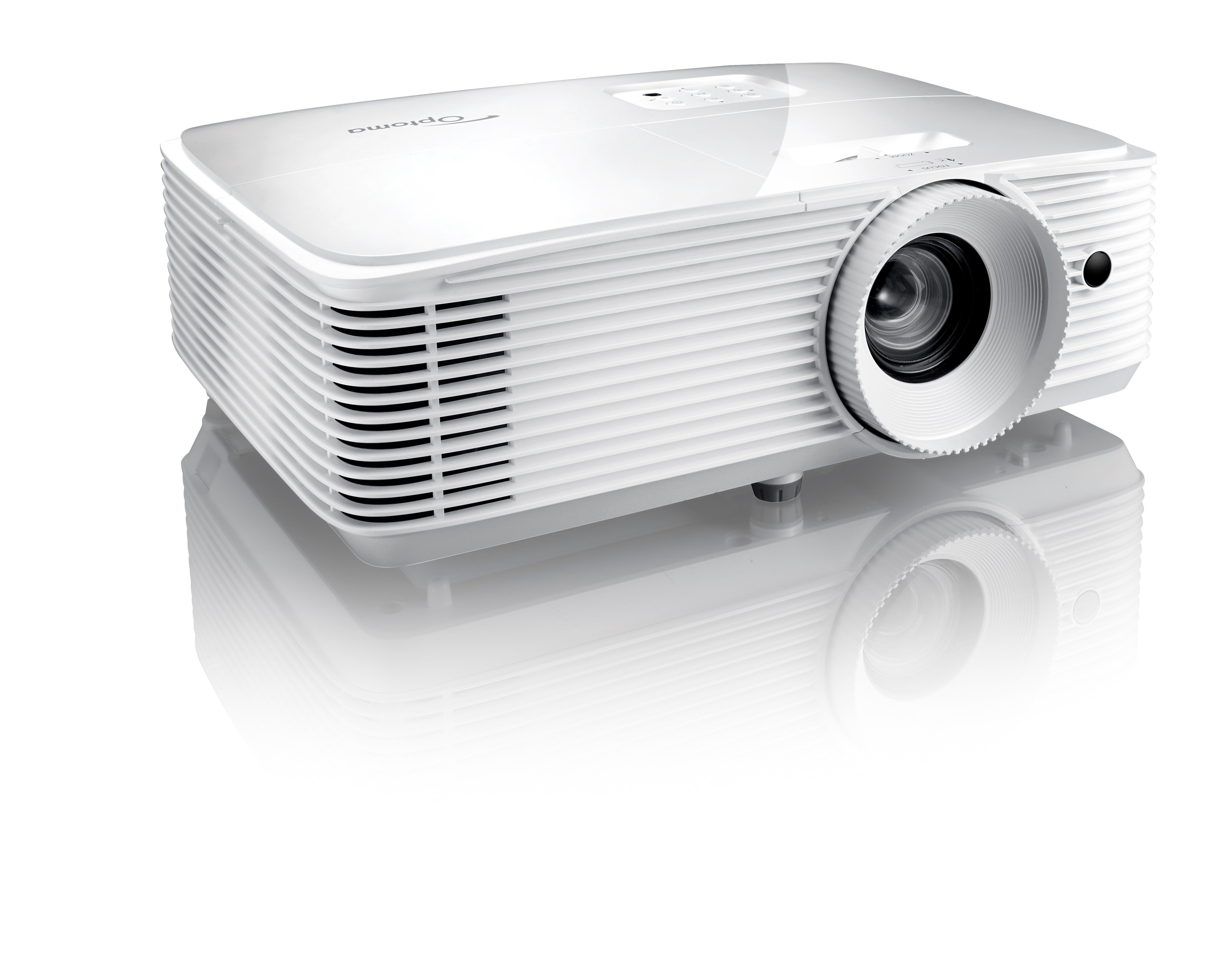 White Optoma 1080p Projector-7