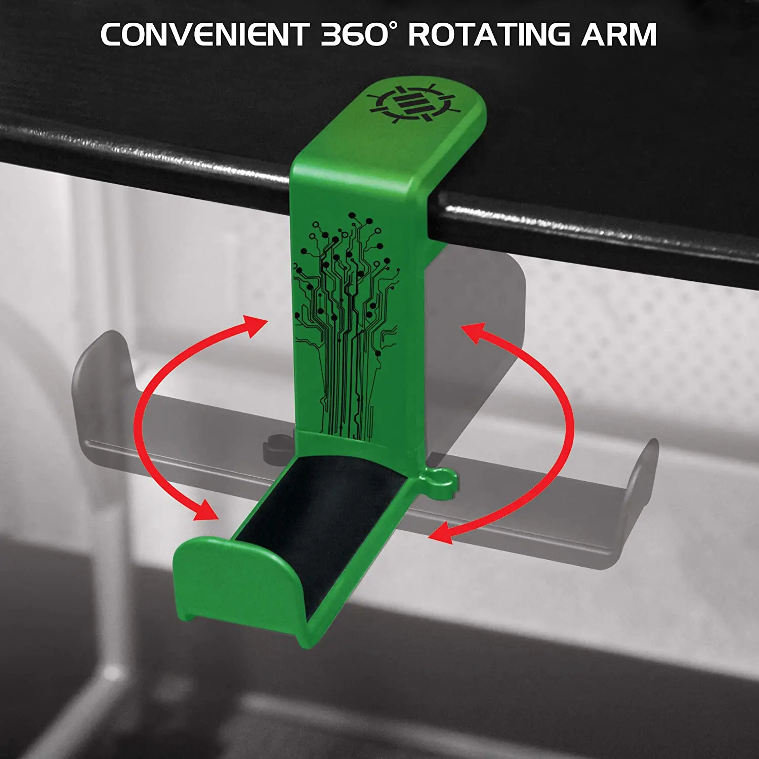ENHANCE Gaming Headphone Holder - Green-3