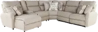 261/1561-46/6PC PWR RRCL/C/AC/W/ARCL/LCHSE McPherson 6-Piece L-Shaped Power Reclining Sectional