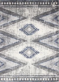 Aspen 5' x 8' Ivory and Gray Area Rug