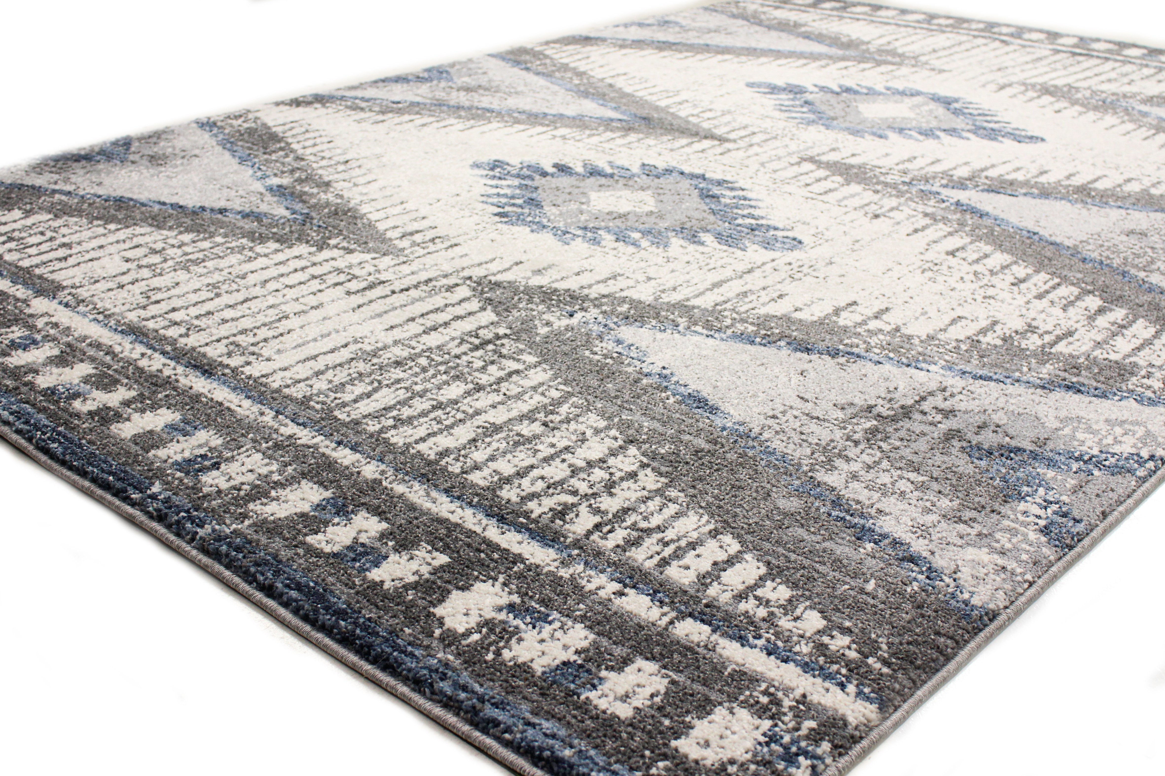 Aspen 5' x 8' Ivory and Gray Area Rug-3