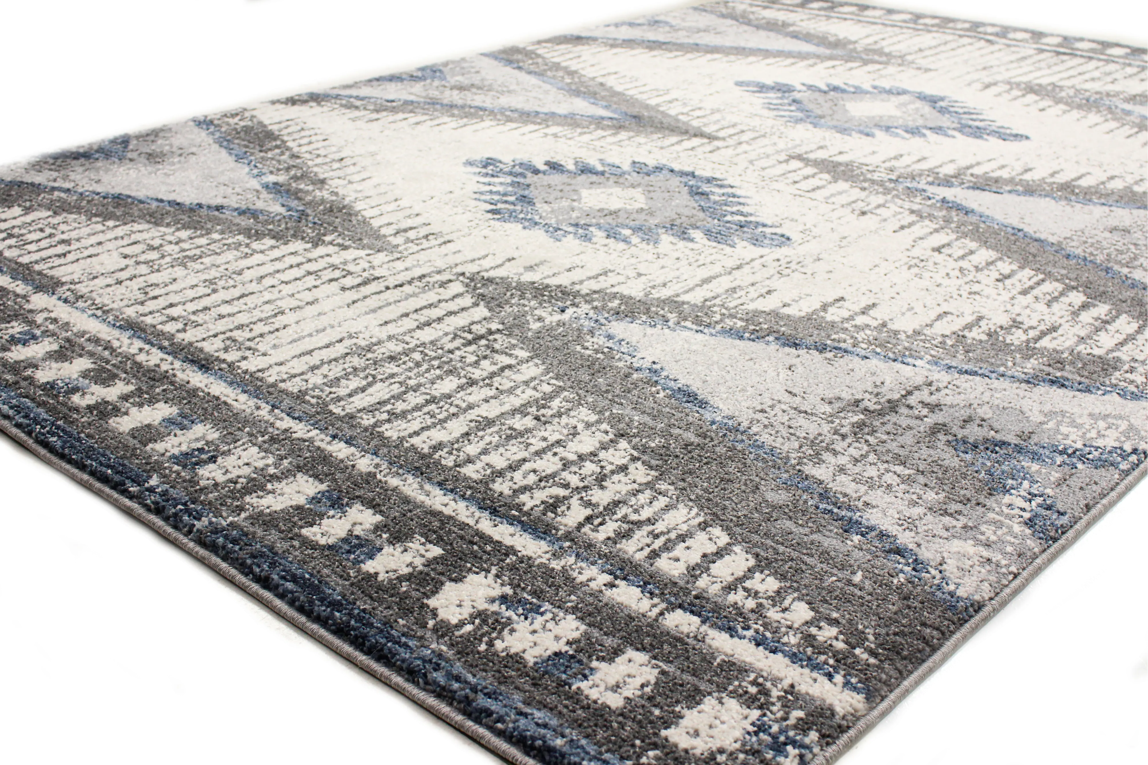 Aspen 5' x 8' Ivory and Gray Area Rug-3