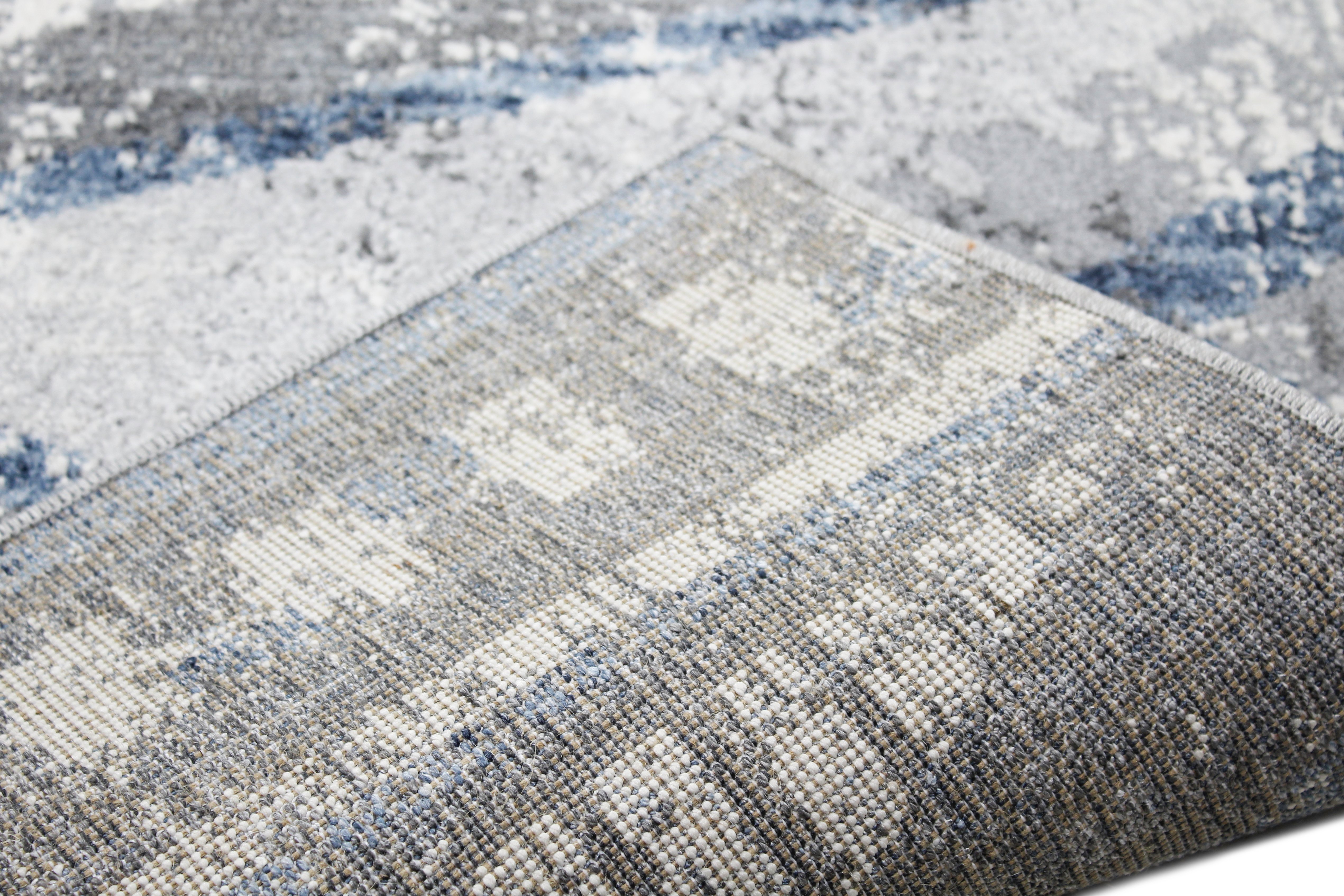 Aspen 5' x 8' Ivory and Gray Area Rug-4