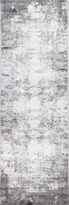 Carlyle Contemporary Ivory and Gray 8 Foot Runner